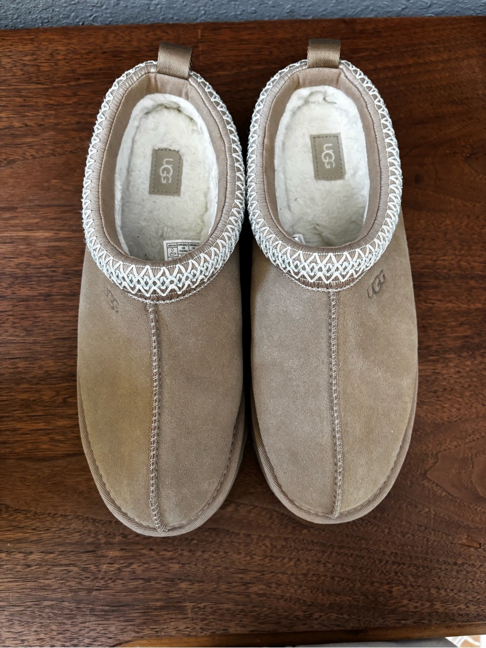 UGG Slip-On Suede Mules in Tan Women Size 11 - Picture 2 of 14